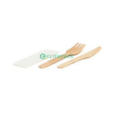 Set furculita + cutit + servetel ( BIS ) din lemn